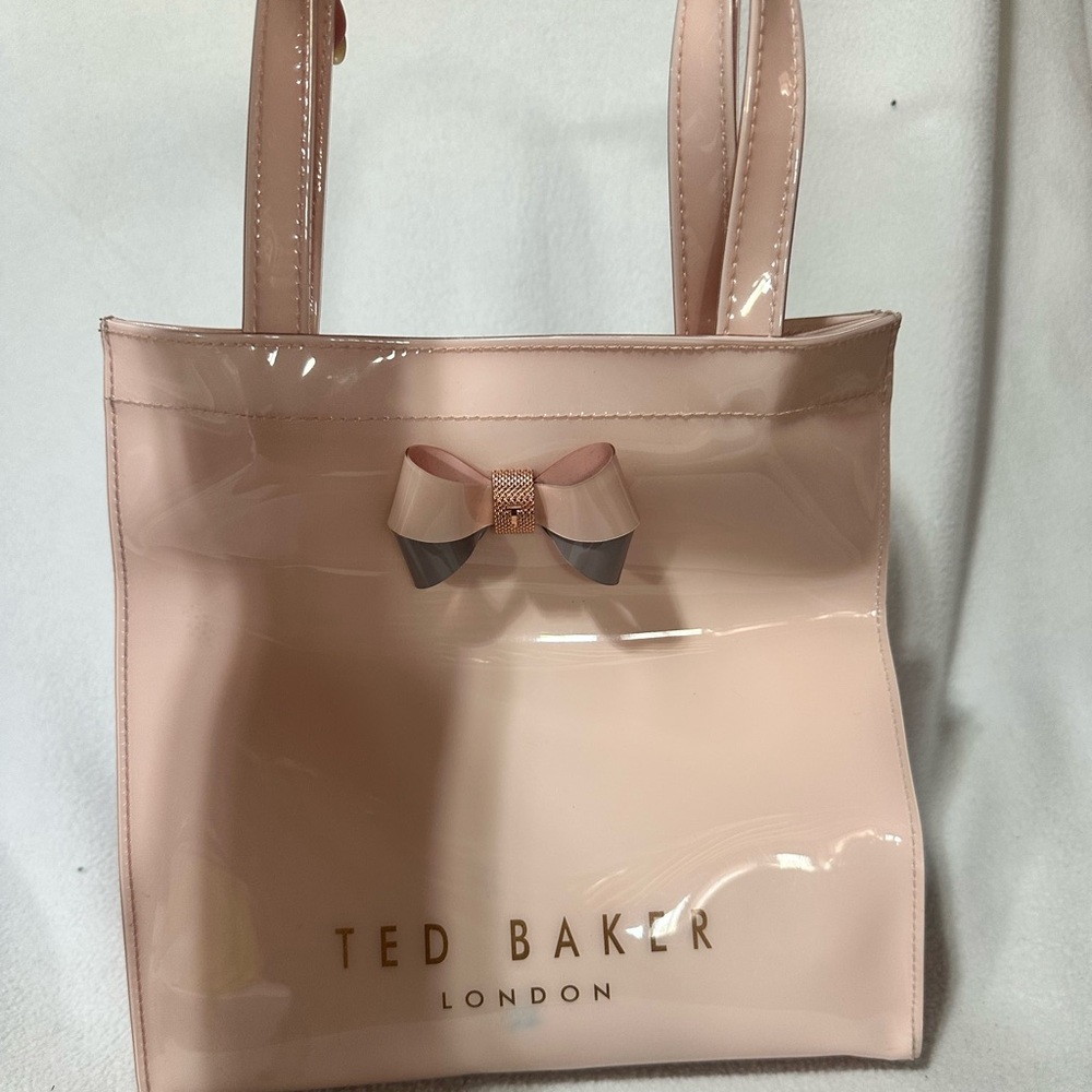 Blush Pink Ted Baker London Bow Mini Tote Bag